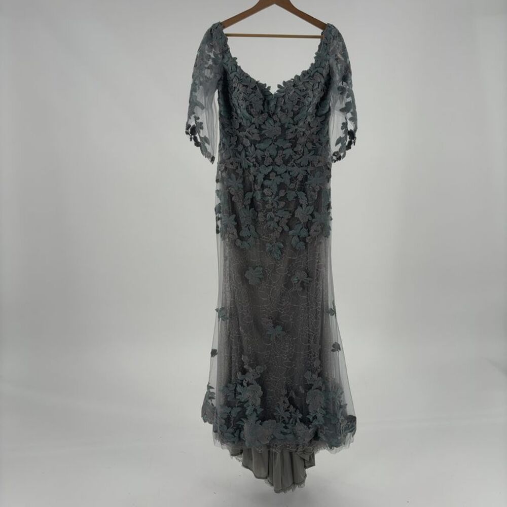 Montage by Mon Cheri Scoop Neck Evening Dress